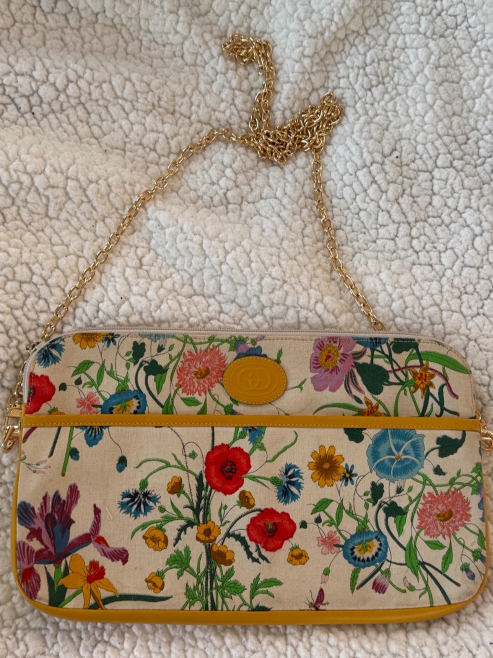 Authentic: Gucci Flora Clutch converted to bag - Picture 2 of 10